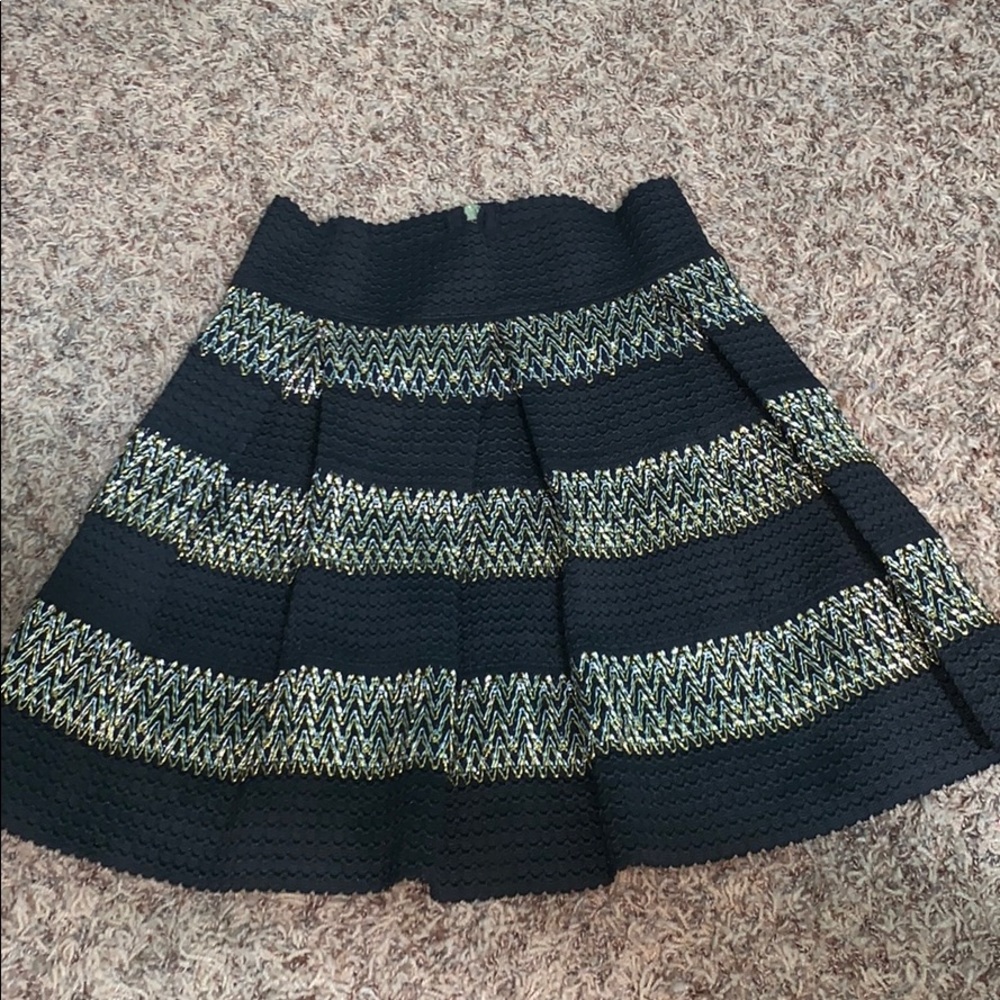 Black and gold skirt